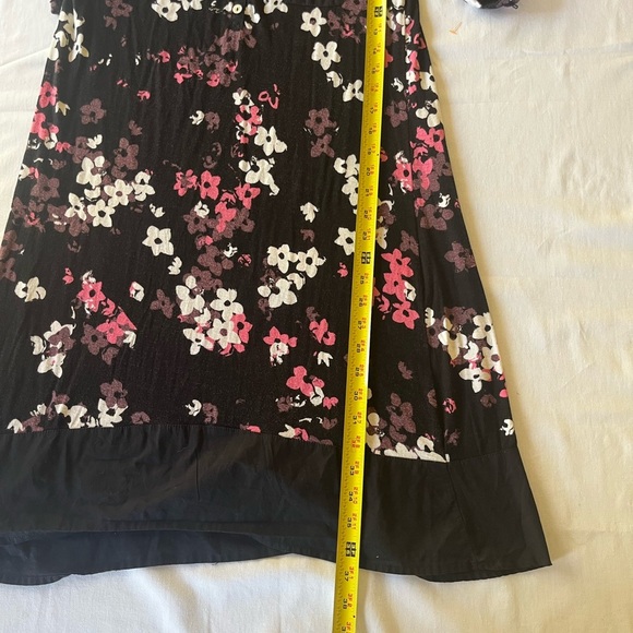 Anne Klein Black and White Floral Midi Dress sku011 - Picture 10 of 10